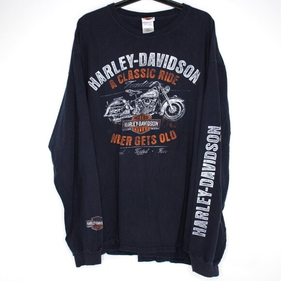 Harley Davidson Mens 2XL Colombia Motorcycle Spell Out Sweatshirt N1315 - Picture 1 of 5